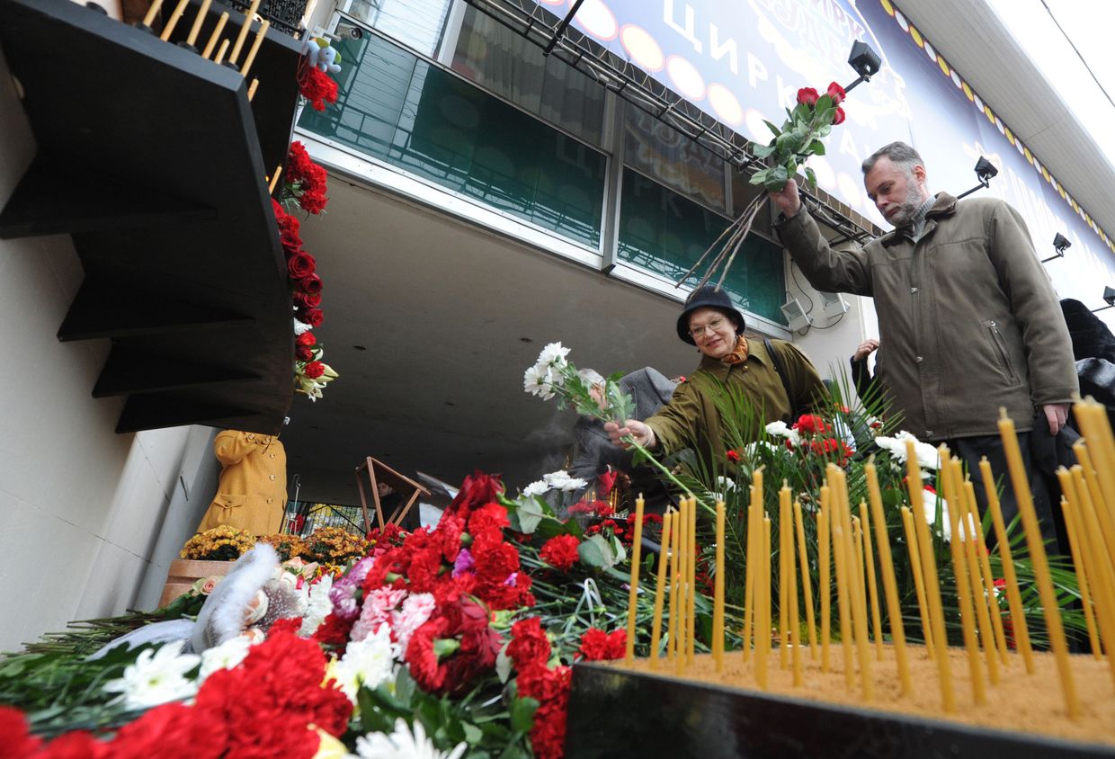 Акция памяти по погибшим в Театральном центре на Дубровке