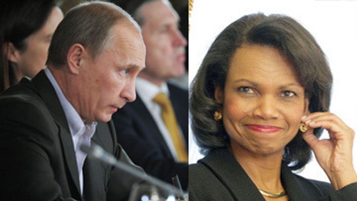 Путин и К. Райс Путин и К. Райс