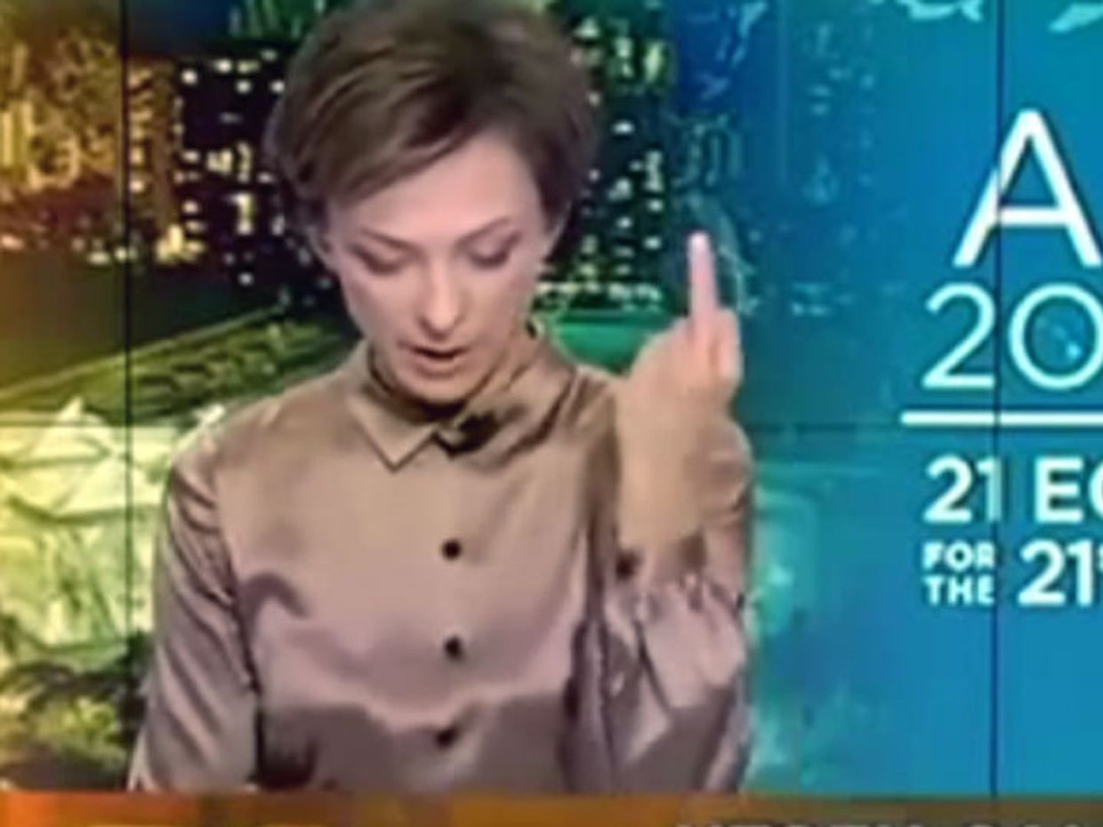 Телеведущая показала палец Бараку Обаме