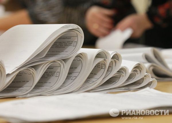 Подсчет голосов на выборах в Государственную Думу РФ