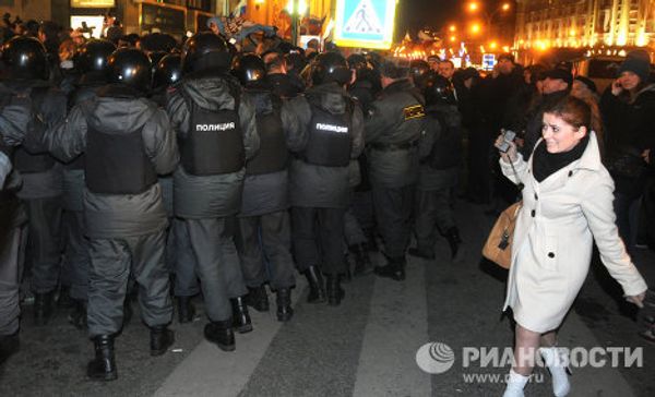 Ситуация на Триумфальной площади в Москве