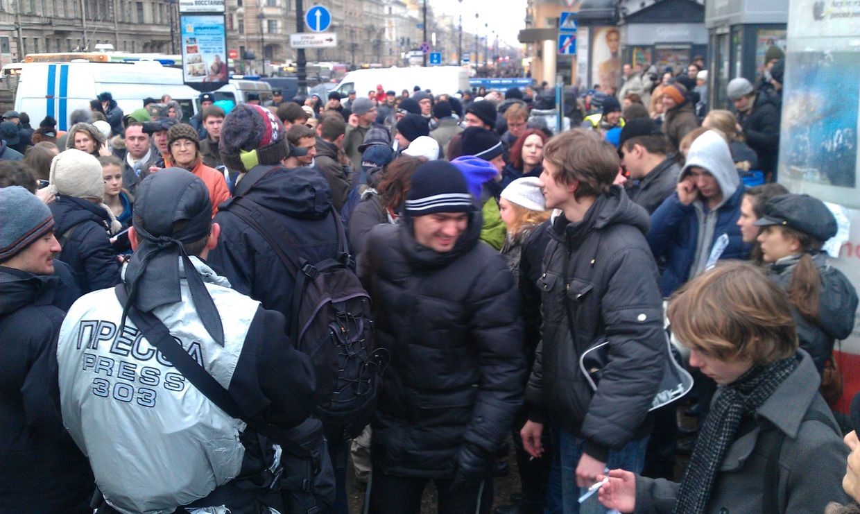 Участники митинга на Болотной площади