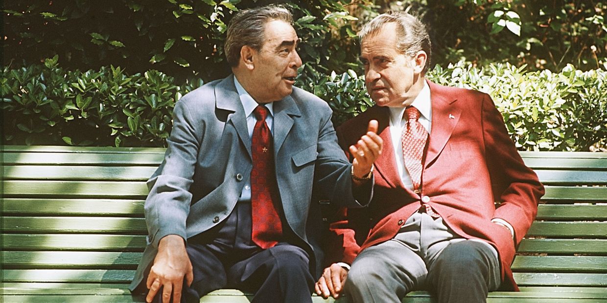 Л.И.Брежнев и Р.Никсон в Крыму 