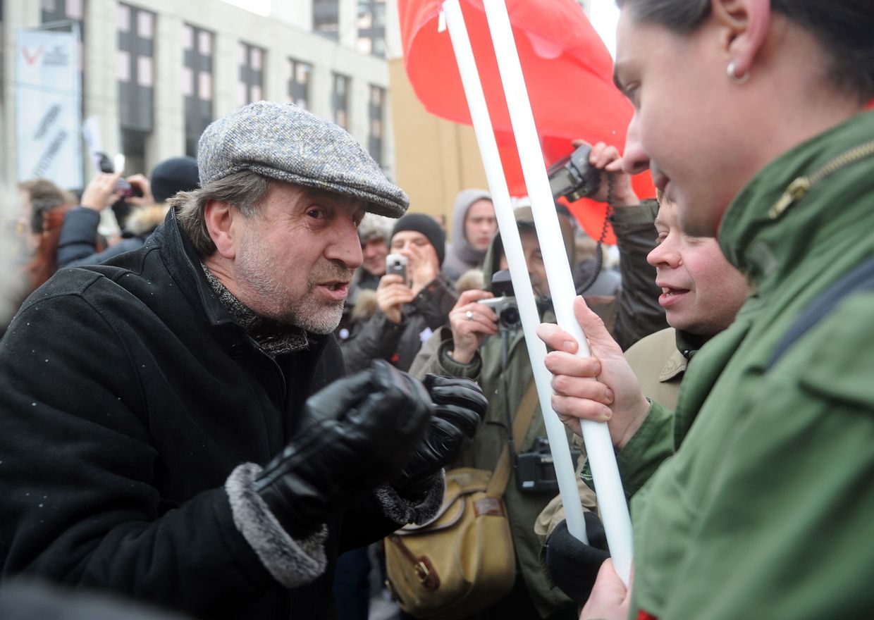 Леонид Ярмольник на митинге За честные выборы в Москве