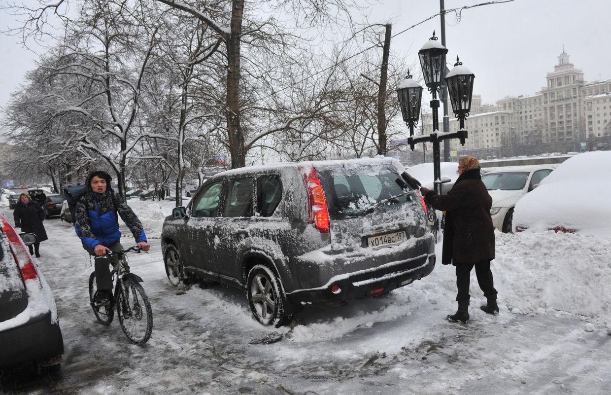 Снегопад в Москве