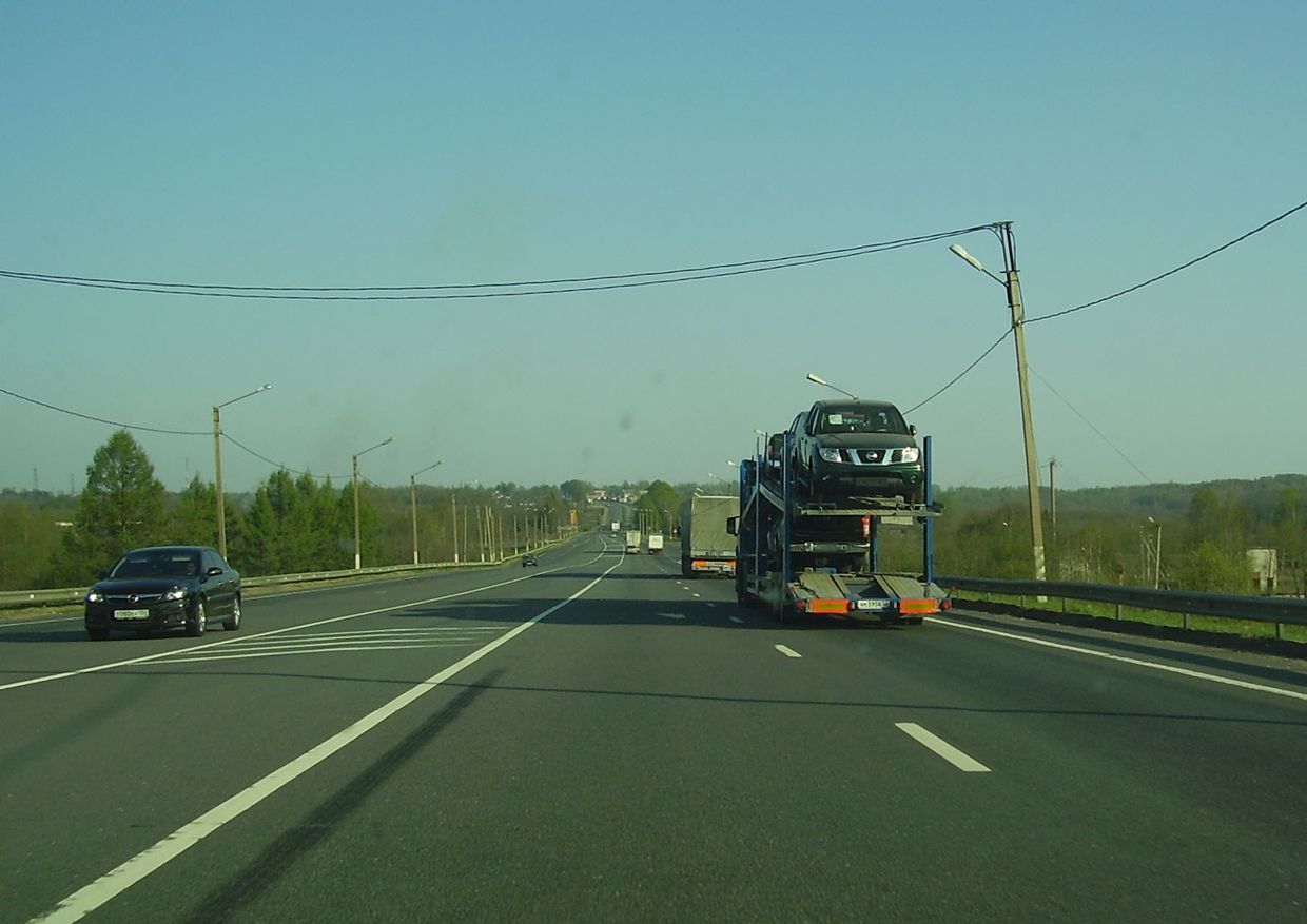 Трасса М-10 в Новгородской области