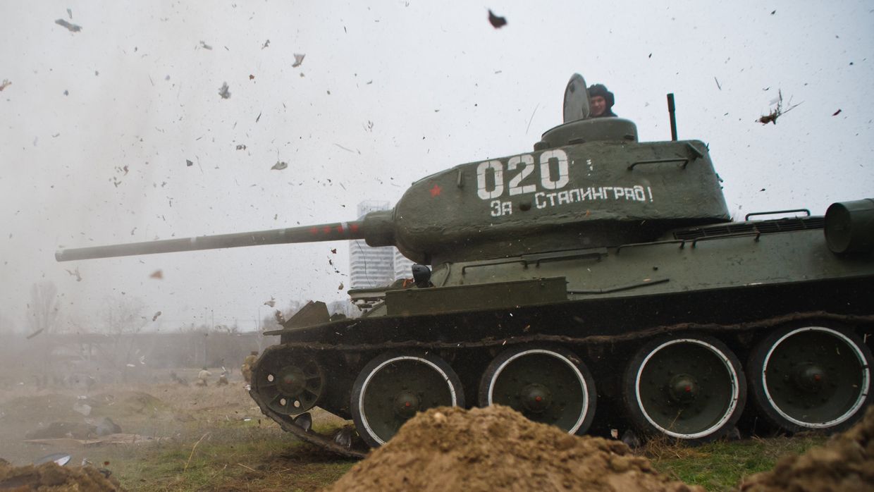 Танк Т-34 музея-заповедника Сталинградская битва