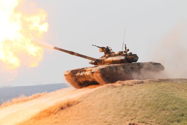 Танк Т-90 на Первом международном форуме Технологии в машиностроении-2010