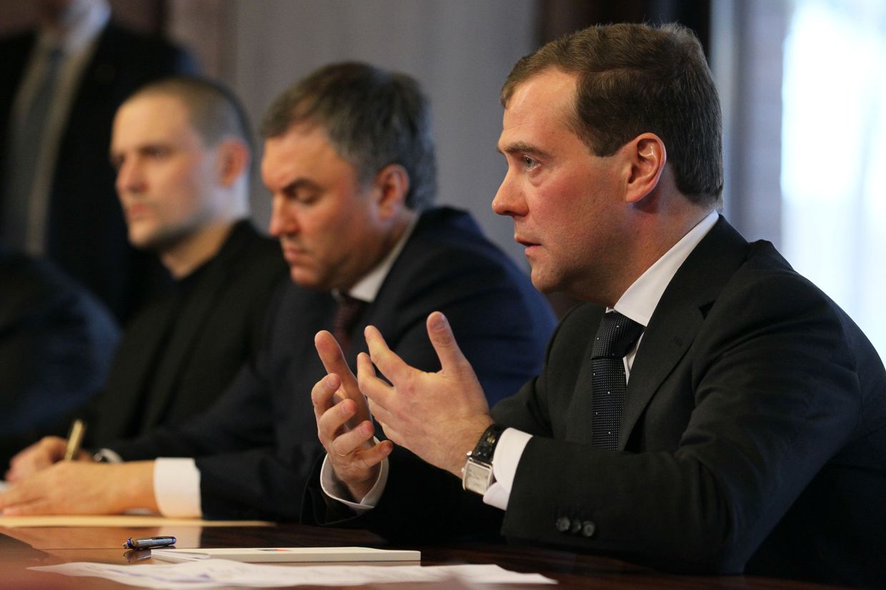 Президент РФ Д.Медведев проводит встречу с лидерами незарегистрированных партий