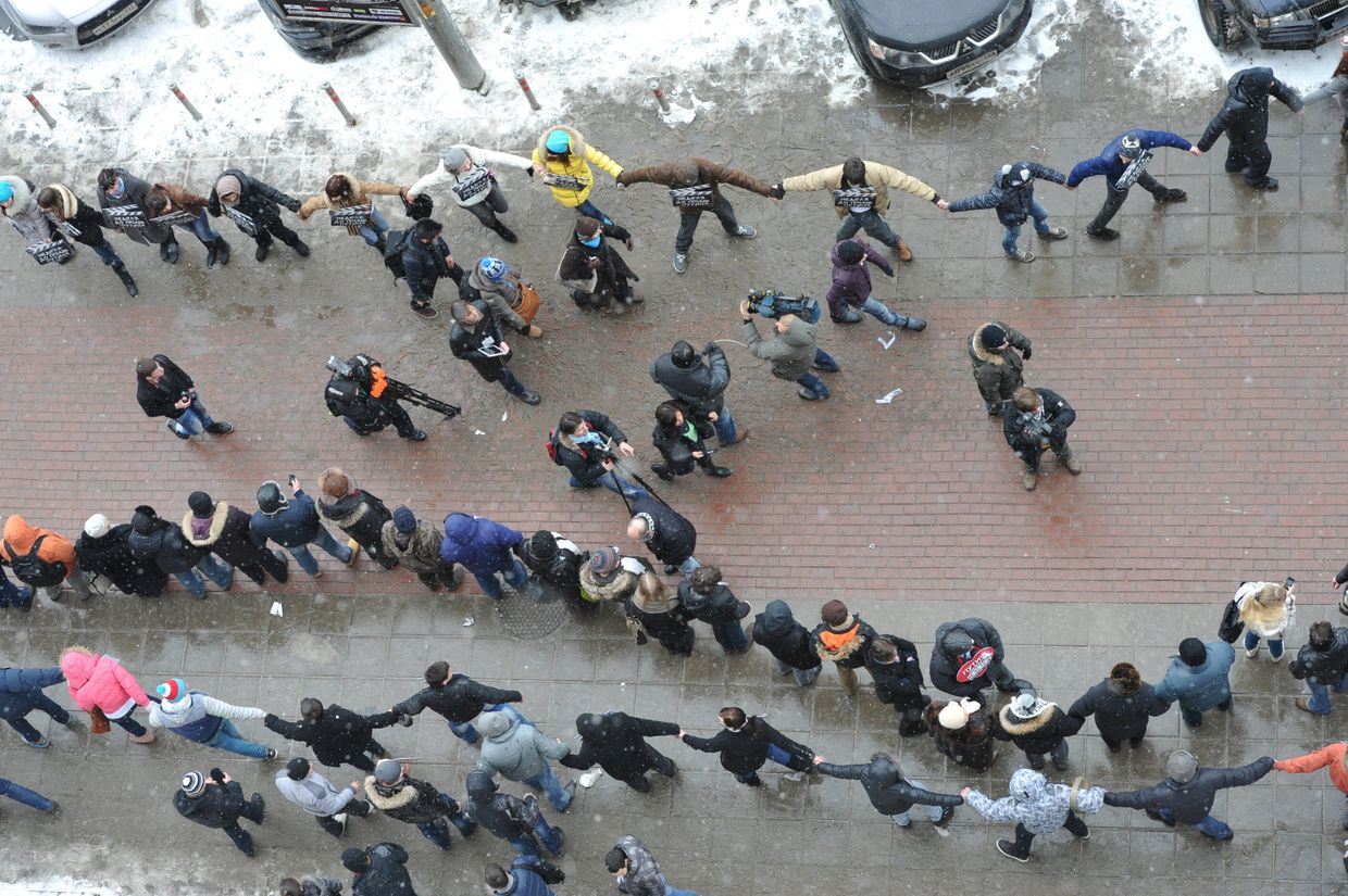 Акция Белый круг в Москве