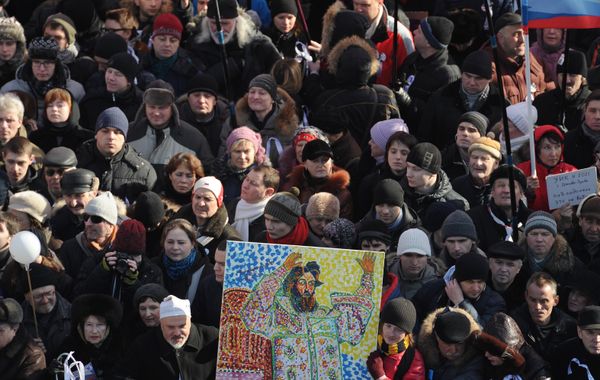 Митинг За честные выборы на Новом Арбате