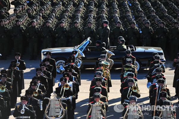 Репетиция Парада Победы в подмосковном Алабино