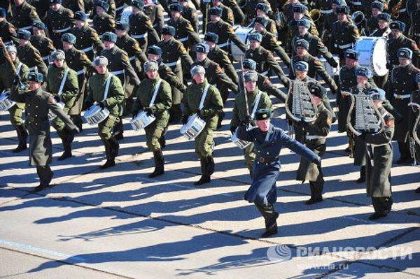 Репетиция Парада Победы в подмосковном Алабино