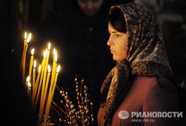 Празднование Вербного воскресенья