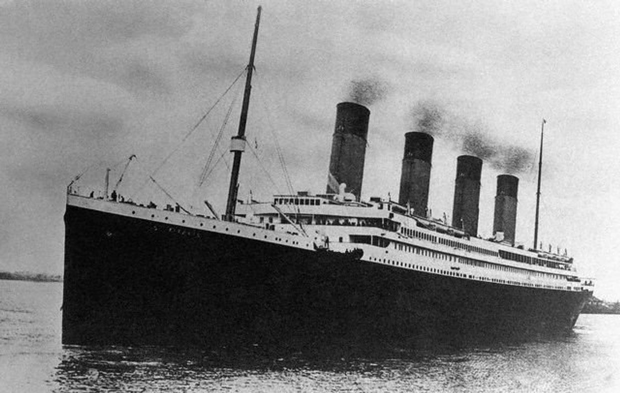 Титаник в Саутгемптоне 10 апреля 1912 года
