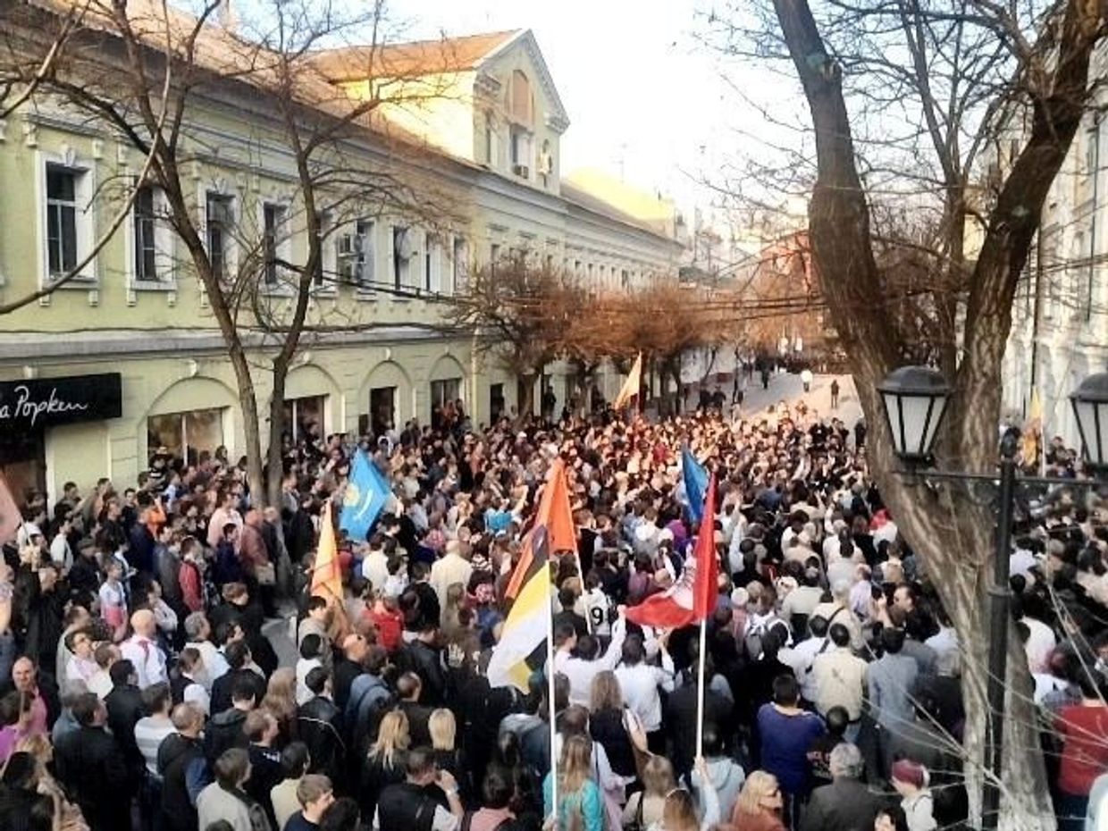 Митинг в Астрахани
