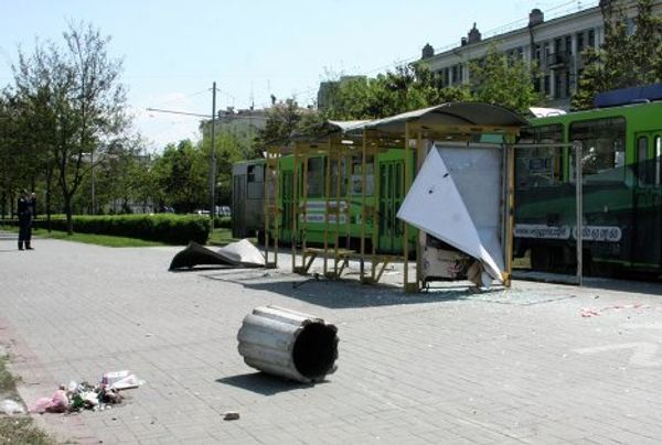 На месте взрыва в Днепропетровске