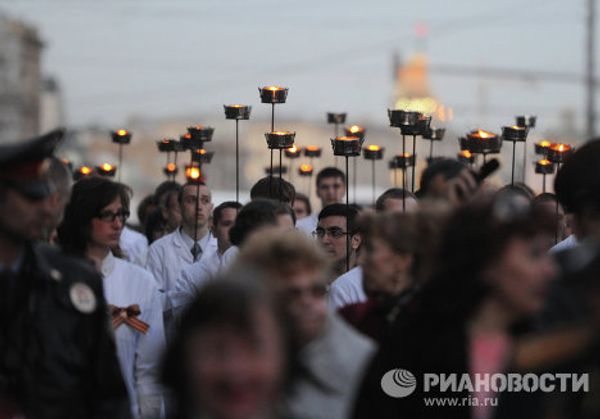 Факельное шествие в честь 67-й годовщины Победы в ВОВ