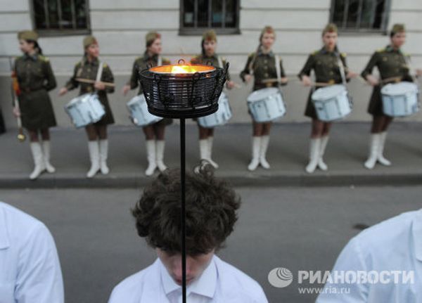 Факельное шествие в честь 67-й годовщины Победы в ВОВ