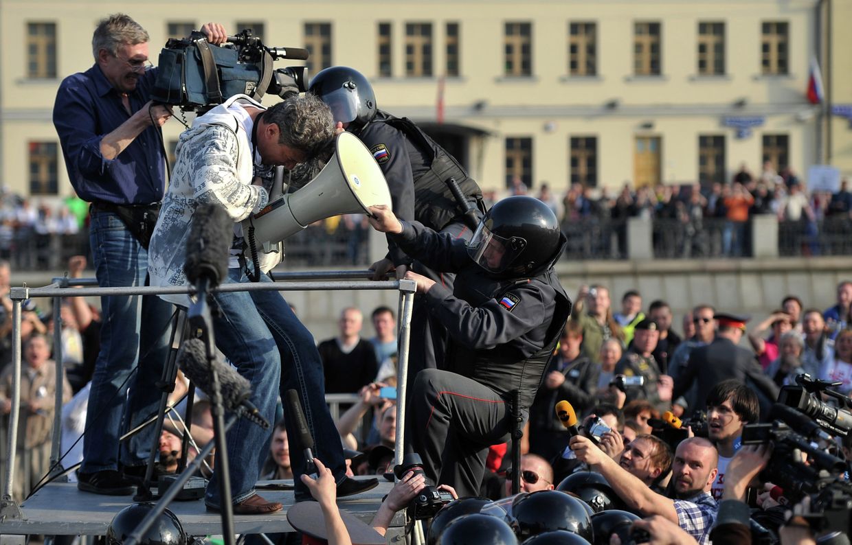 Задержания участников митинга «Марш миллионов» в Москве