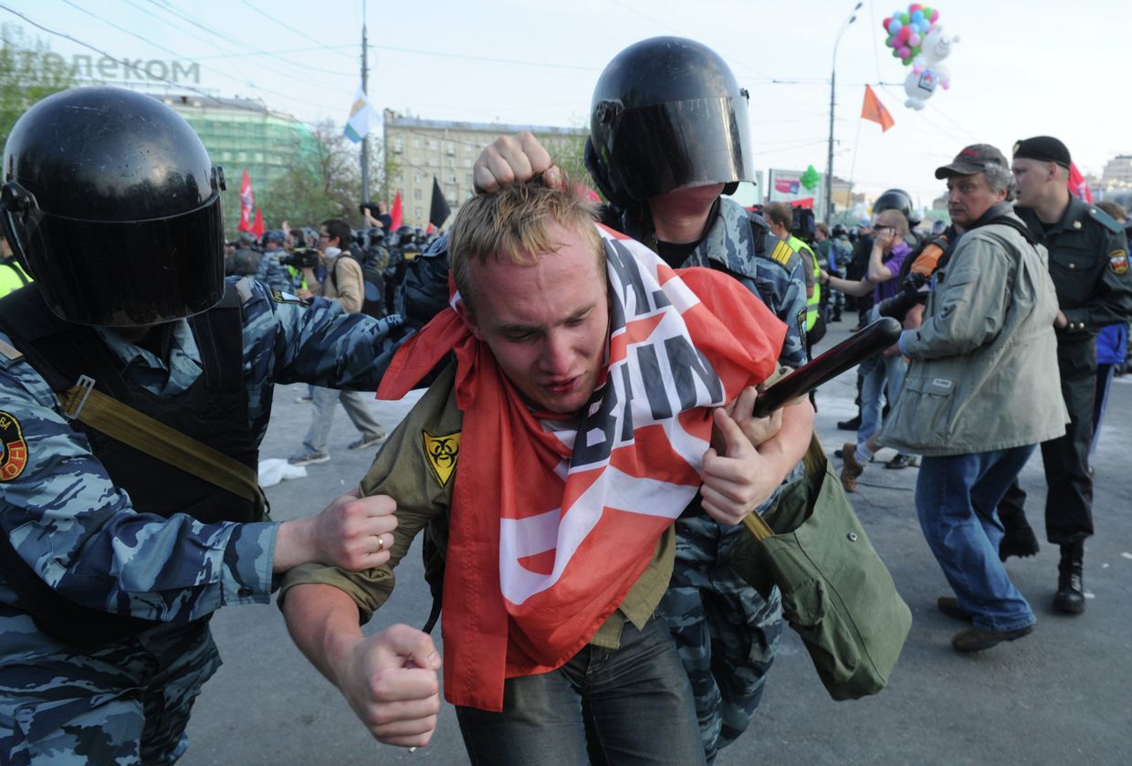 Задержания участников митинга Марш миллионов в Москве