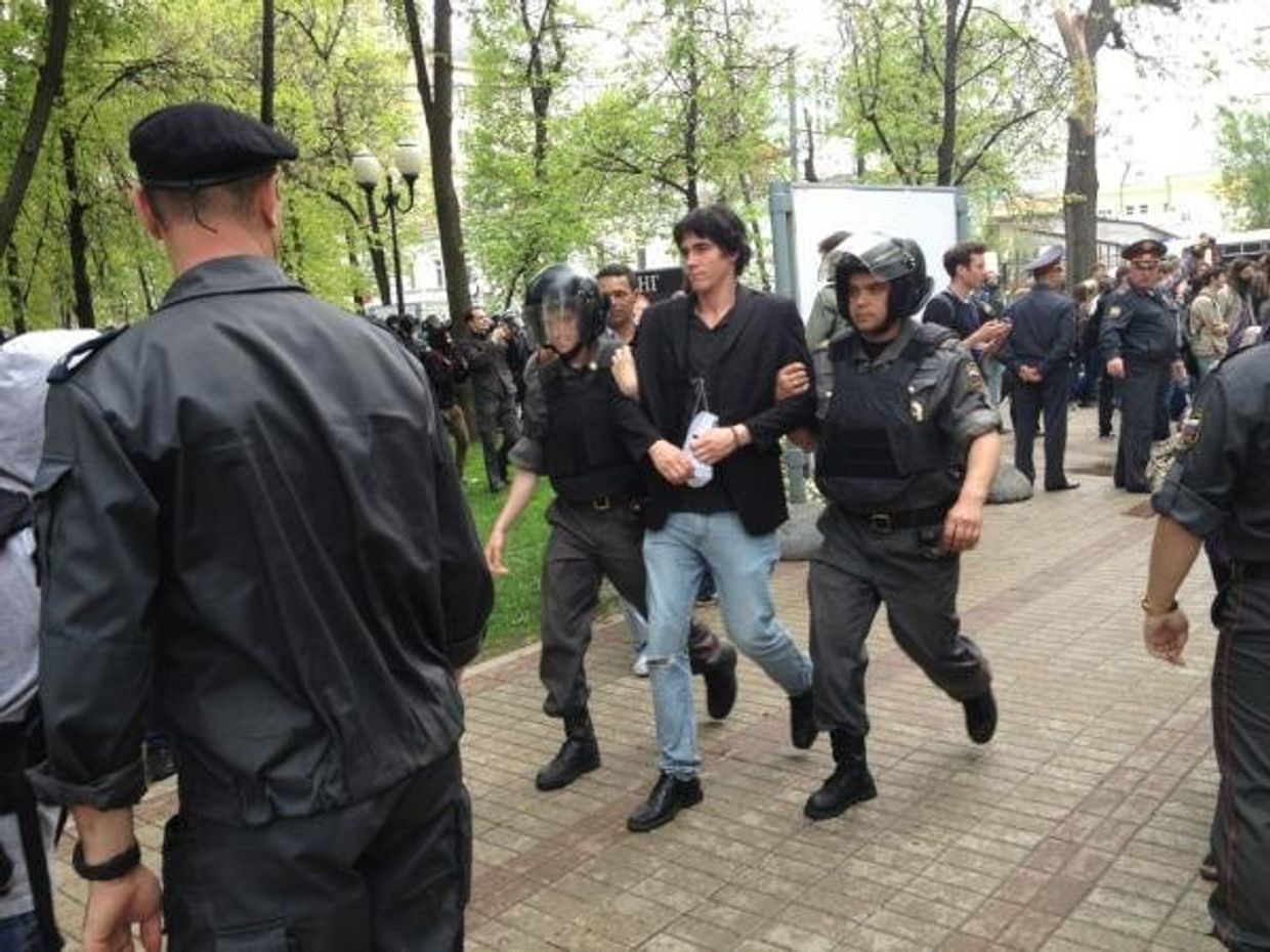 Акция на Чистых прудах в Москве 