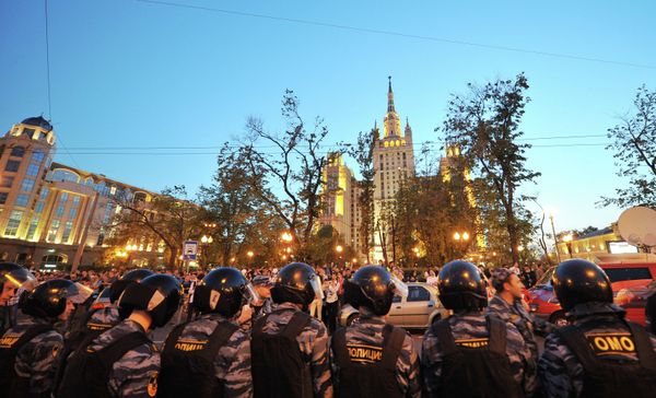 Задержания участников сбора оппозиции на «Баррикадной»