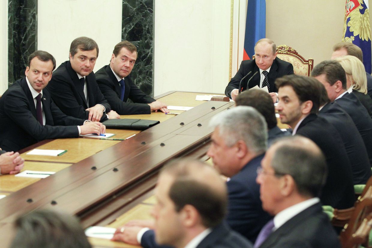 Встреча президента РФ В.Путина с членами правительства Российской Федерации