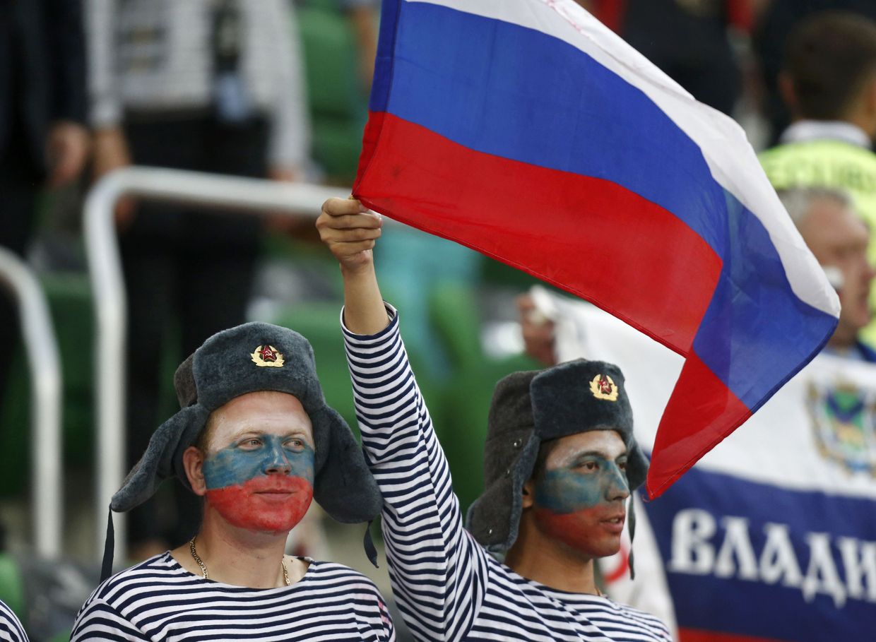 Российские болельщики на ЧЕ по футболу