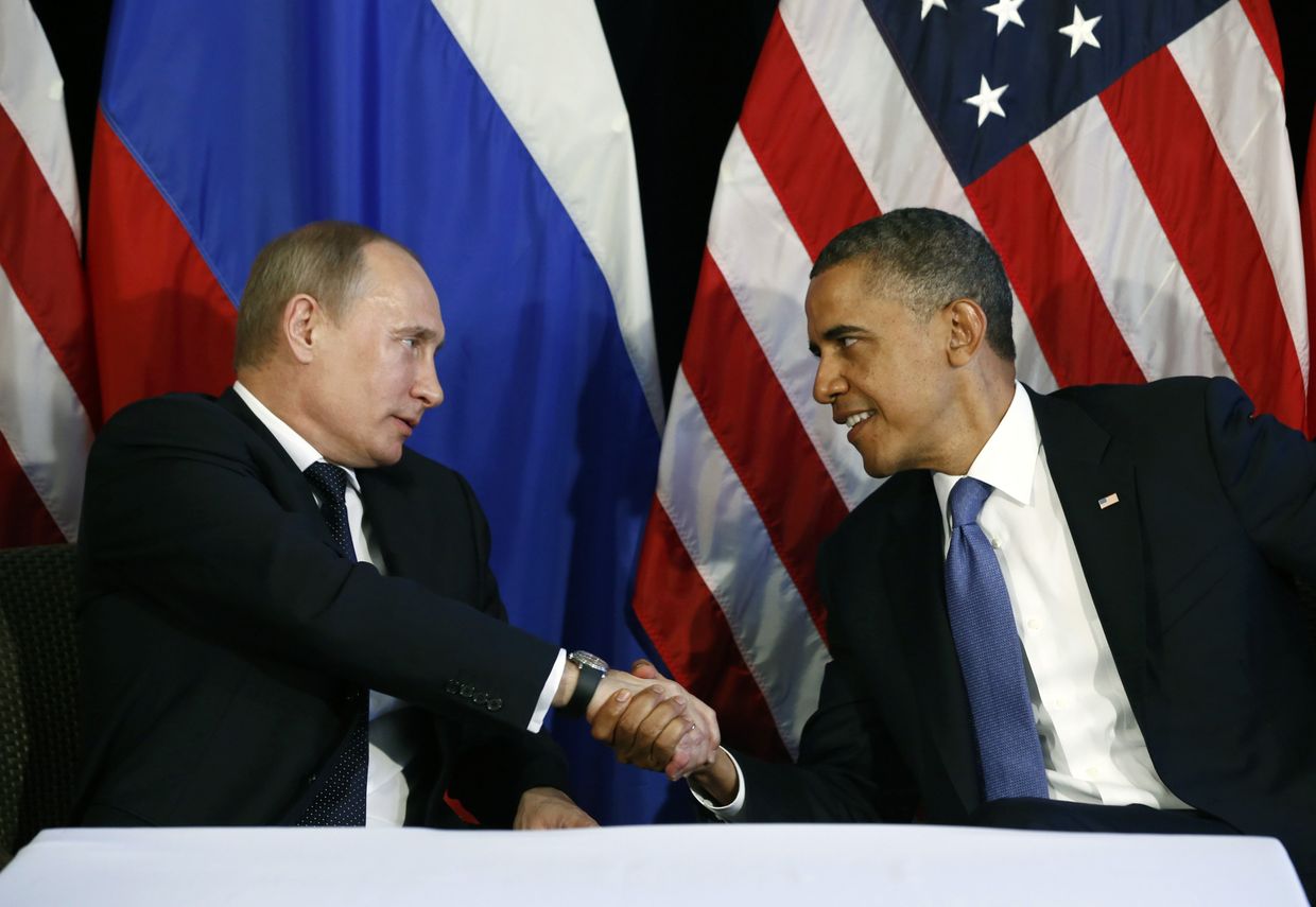 Владимир Путин и Барак Обама