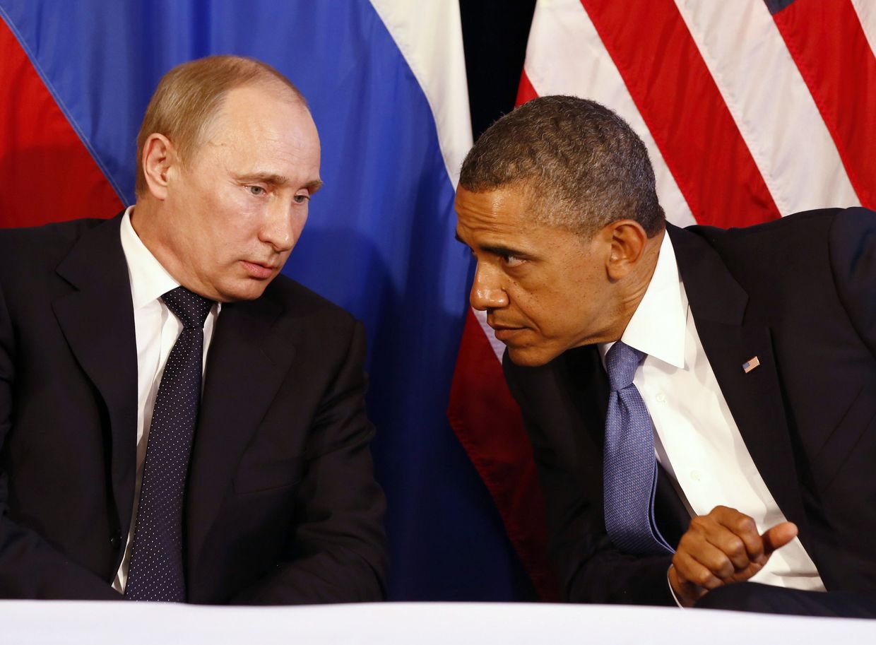 Владимир Путин и Барак Обама