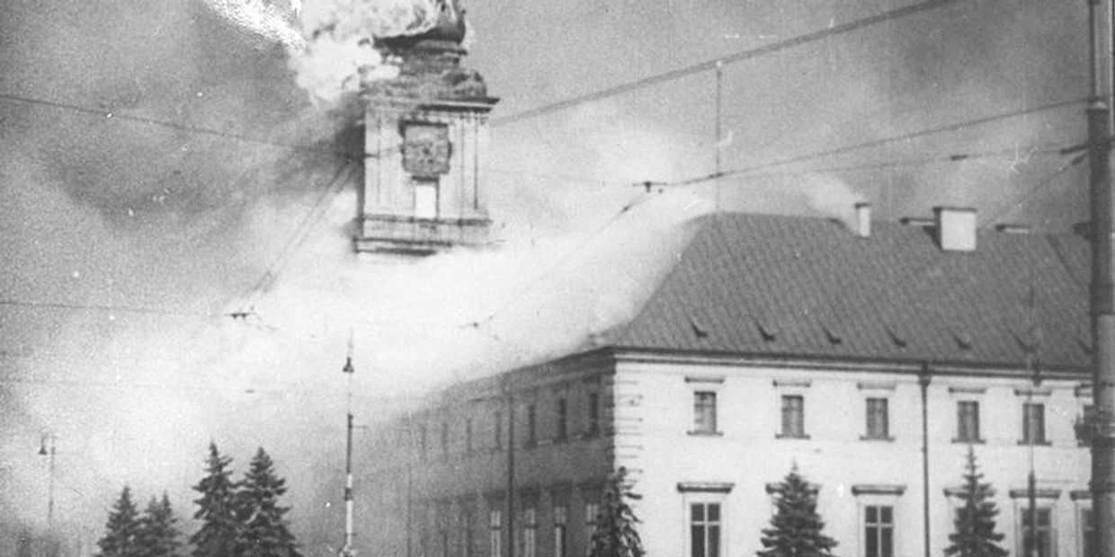 Королевский замок в Варшаве, 17 сентября 1939 г.