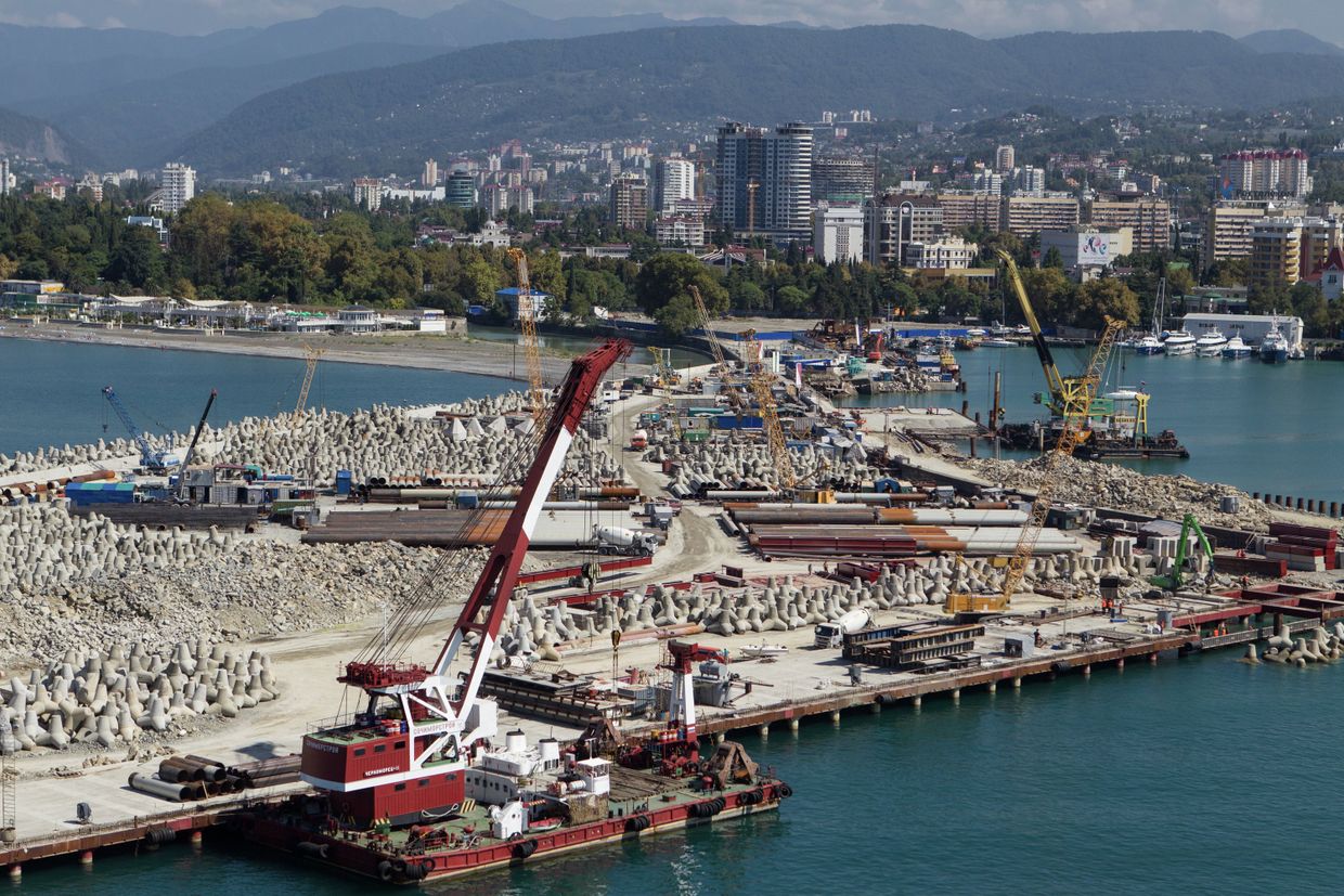 Строительство морского порта в Сочи
