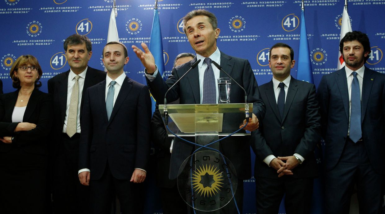 Лидер победившей в Грузии на парламентских выборах коалиции «Грузинская мечта» Бидзина Иванишвили 