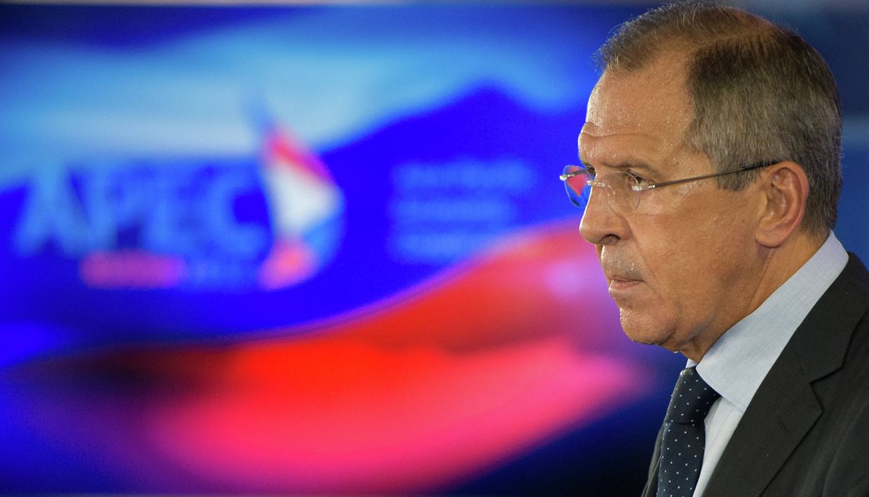 Пресс-конференция министра иностранных дел РФ Сергея Лаврова