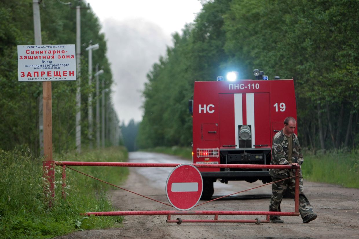 Пожар на полигоне токсичных отходов Красный бор
