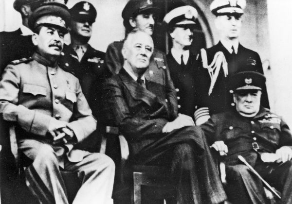 Иосиф Сталин, Франклин Рузвельт и Уинстон Черчиль