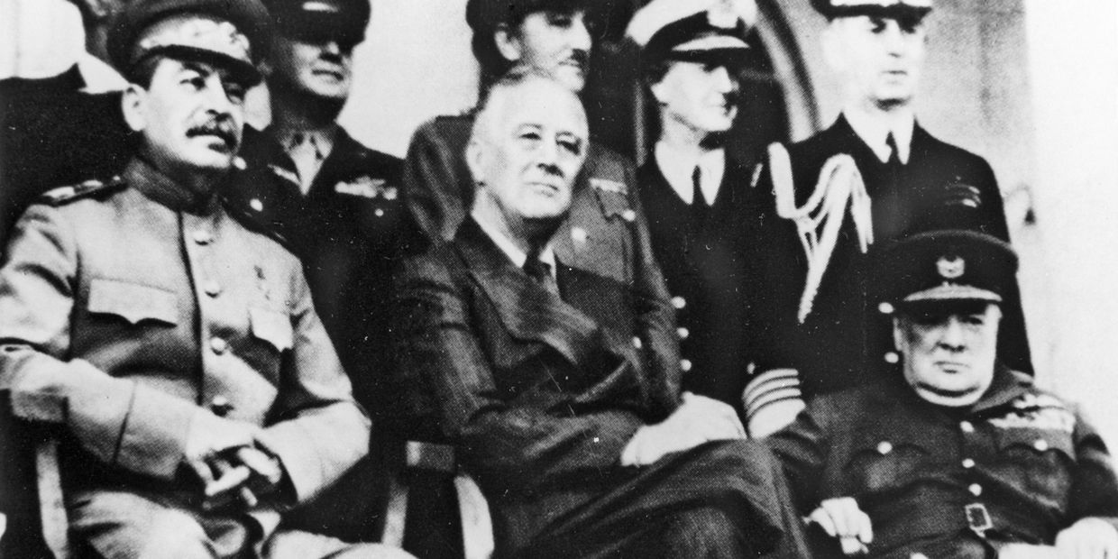 Иосиф Сталин, Франклин Рузвельт и Уинстон Черчиль
