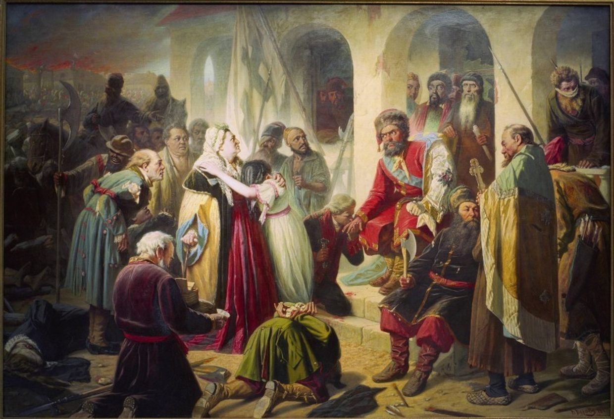 Картина Василия Перова «Суд Пугачева», 1979 г.