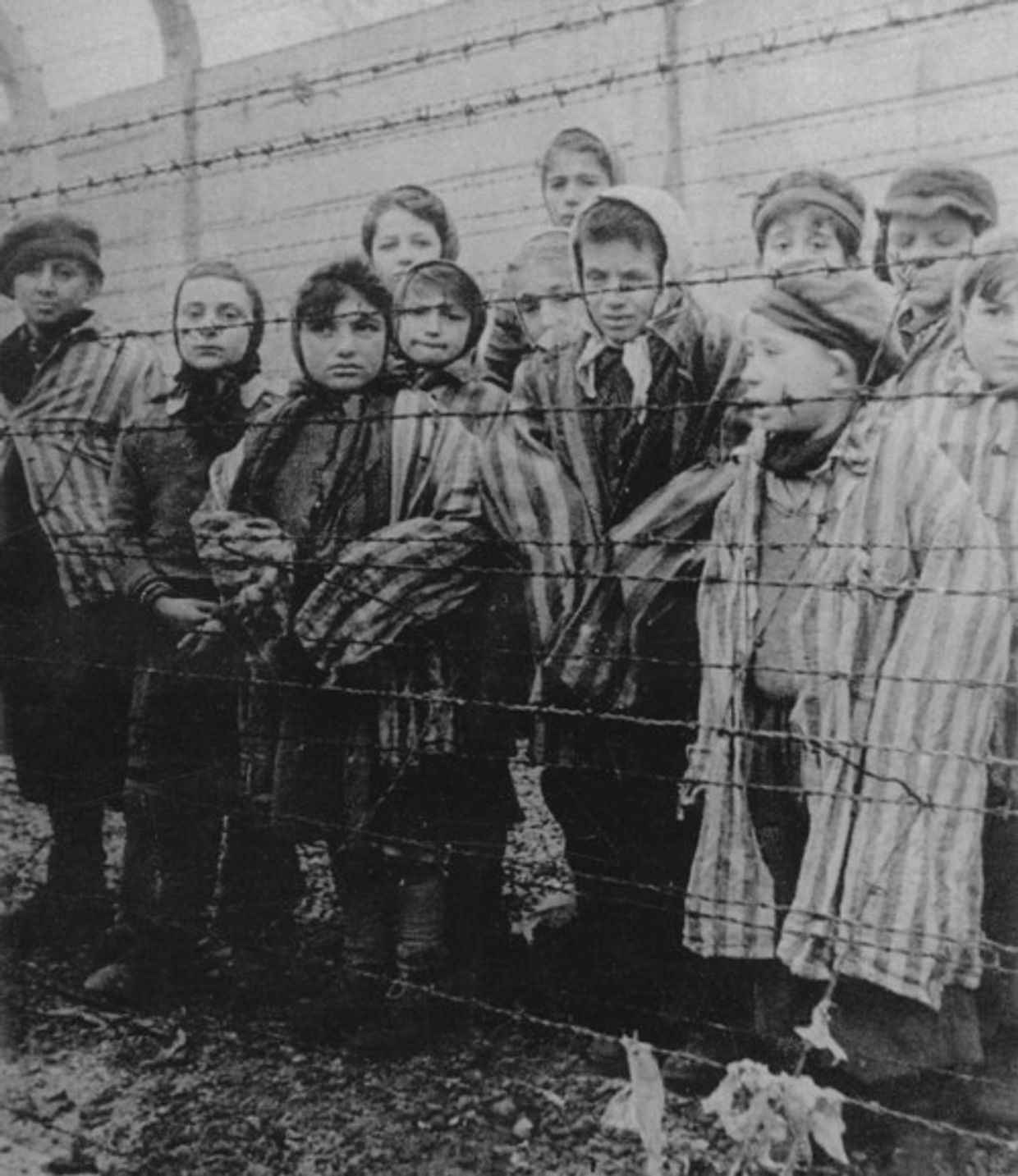 Малолетние узники немецкого концлагеря, освобождённые советскими войсками Малолетние узники немецкого концлагеря, освобождённые советскими войсками