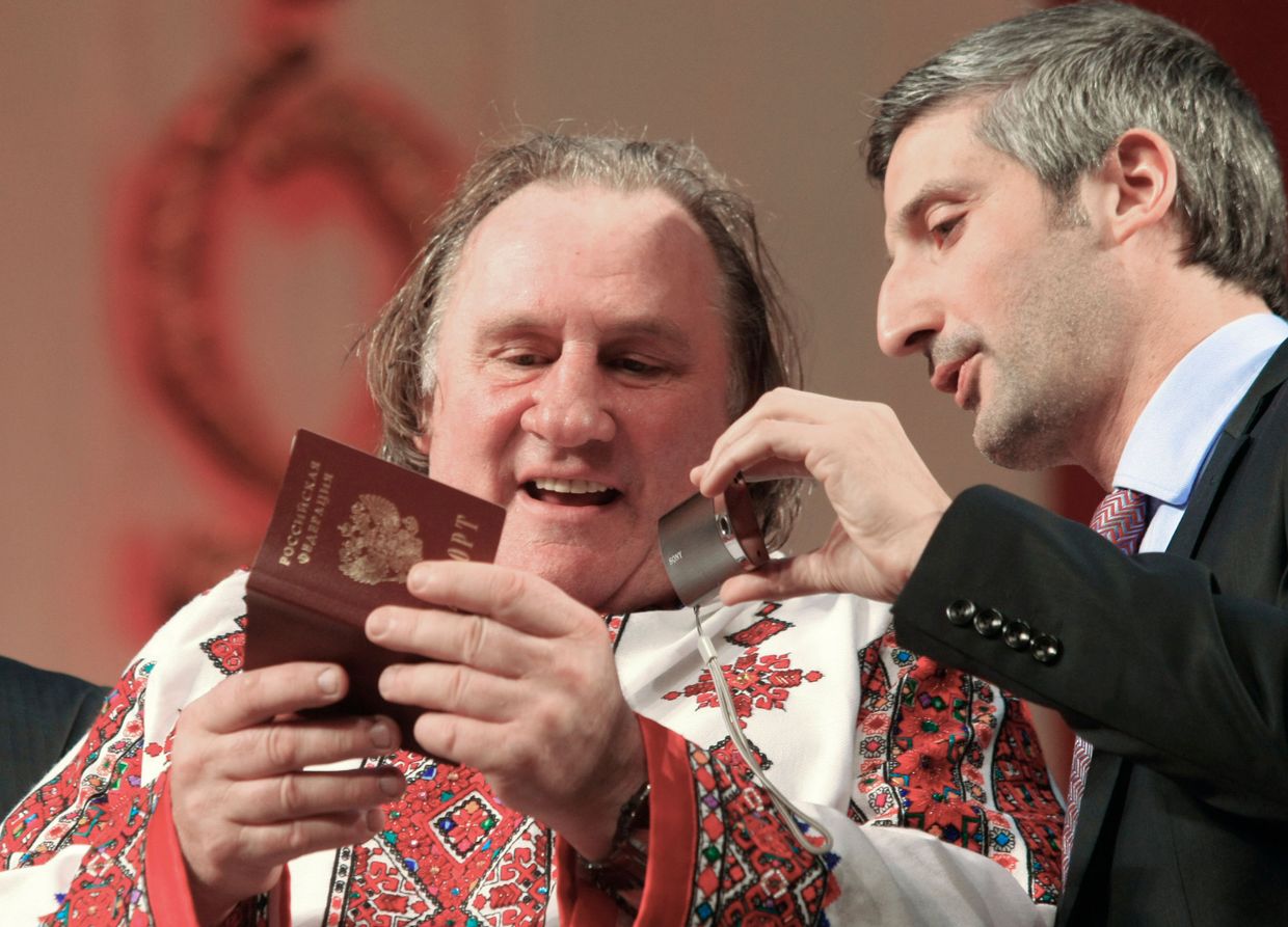 Актер Жерар Депардье в Саранске