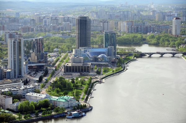 Смотровая площадка на небоскребе Высоцкий в Екатеринбурге