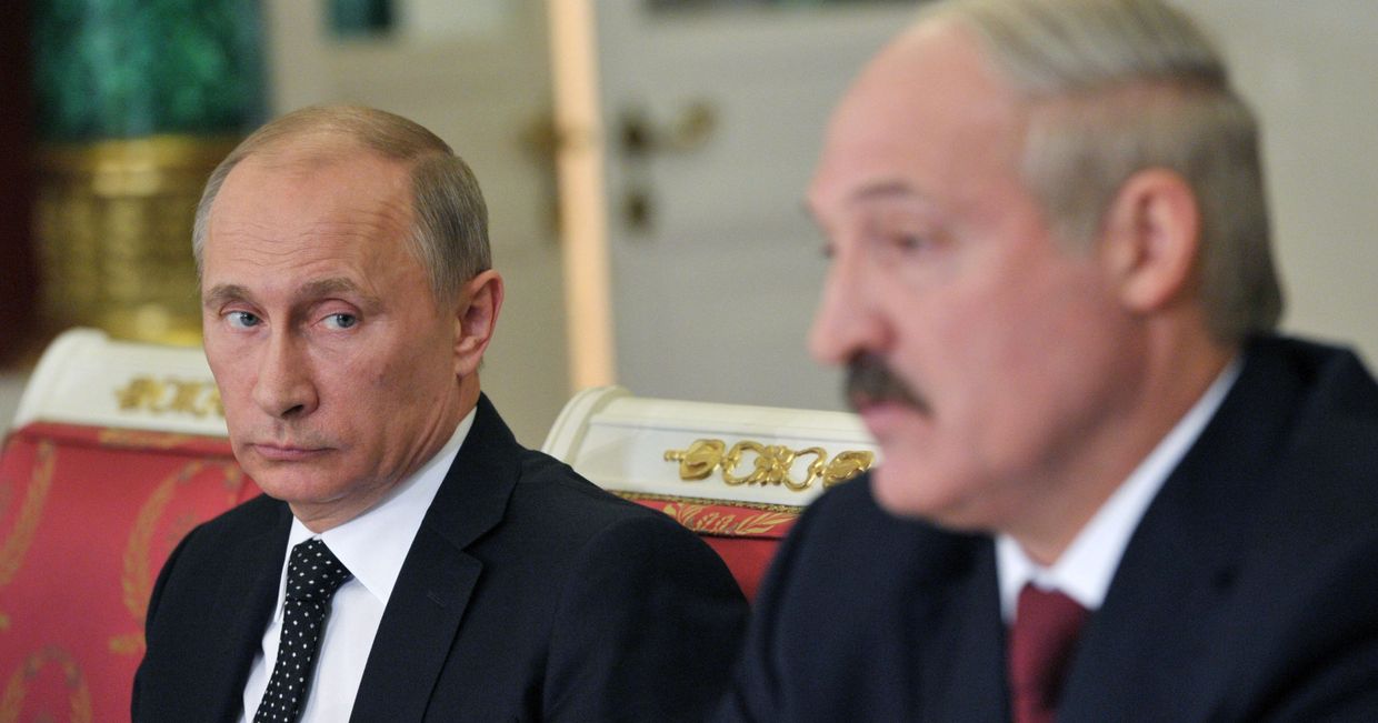 Владимир Путин и  Александр Лукашенко