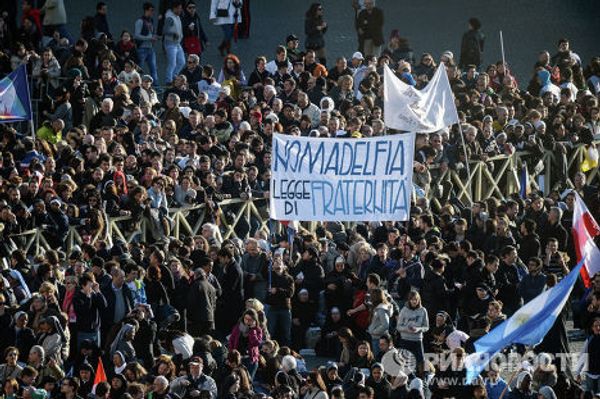 Церемония интронизации Папы Римского Франциска