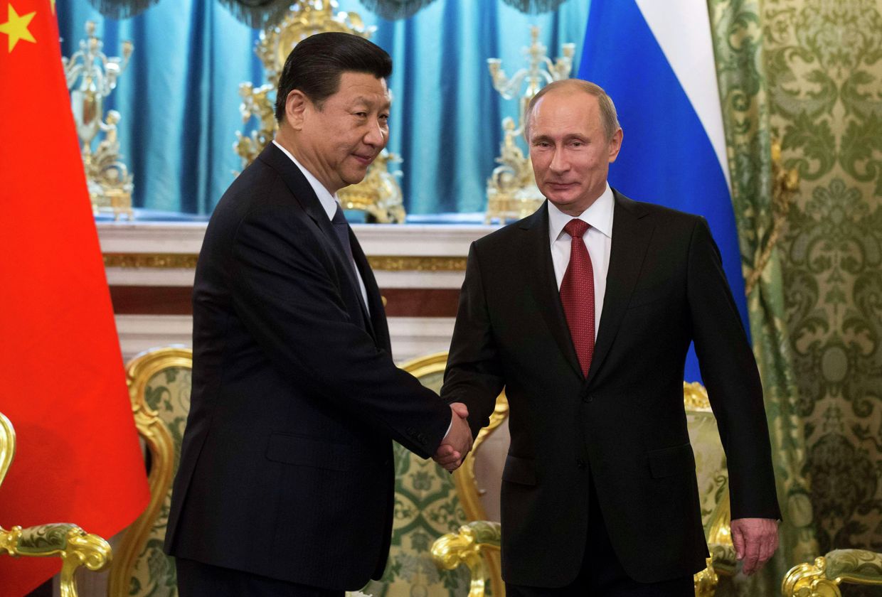 Президент России Владимир Путин и председатель КНР Си Цзиньпин