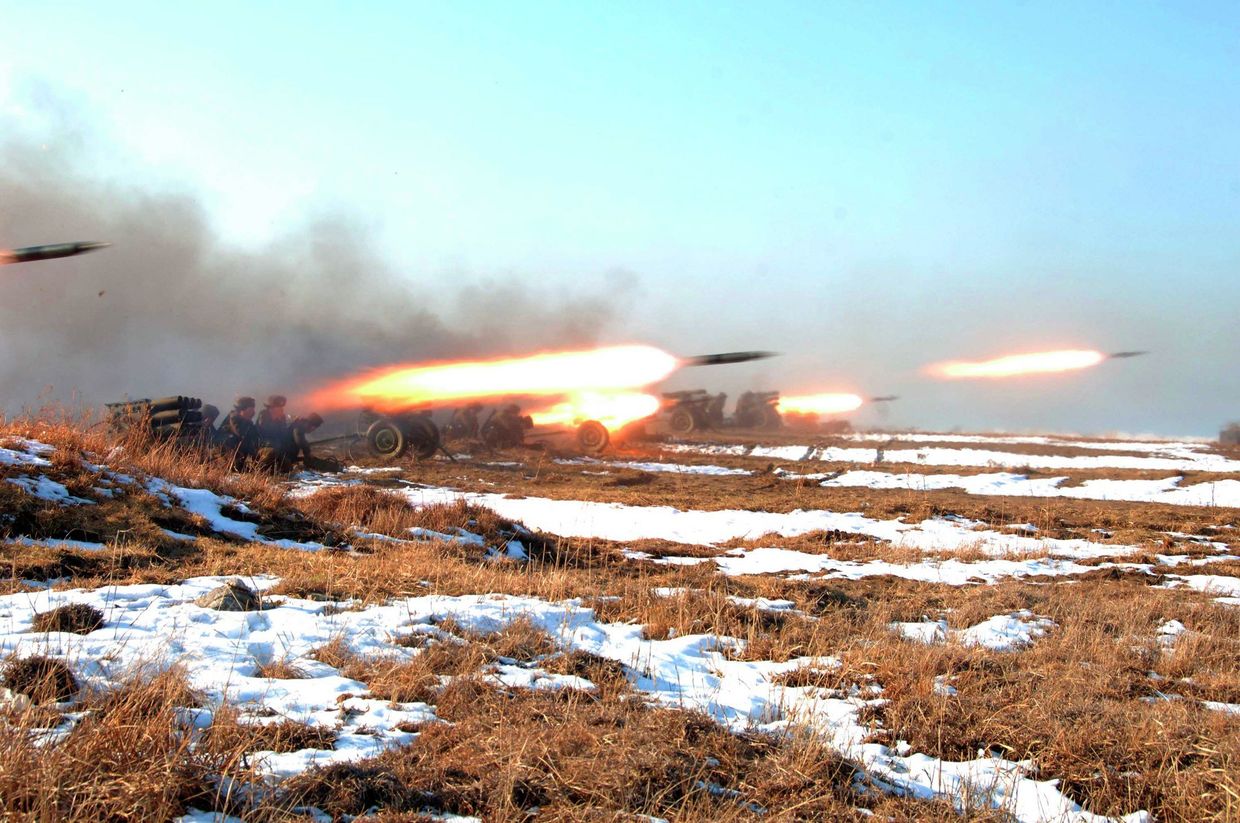 Военные учения в Северной Корее