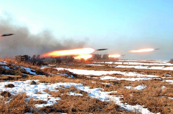 Военные учения в Северной Корее