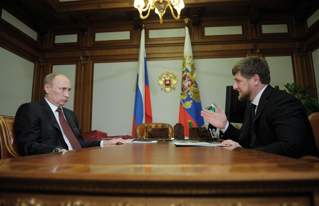 Владимир Путин и Рамзан Кадыров