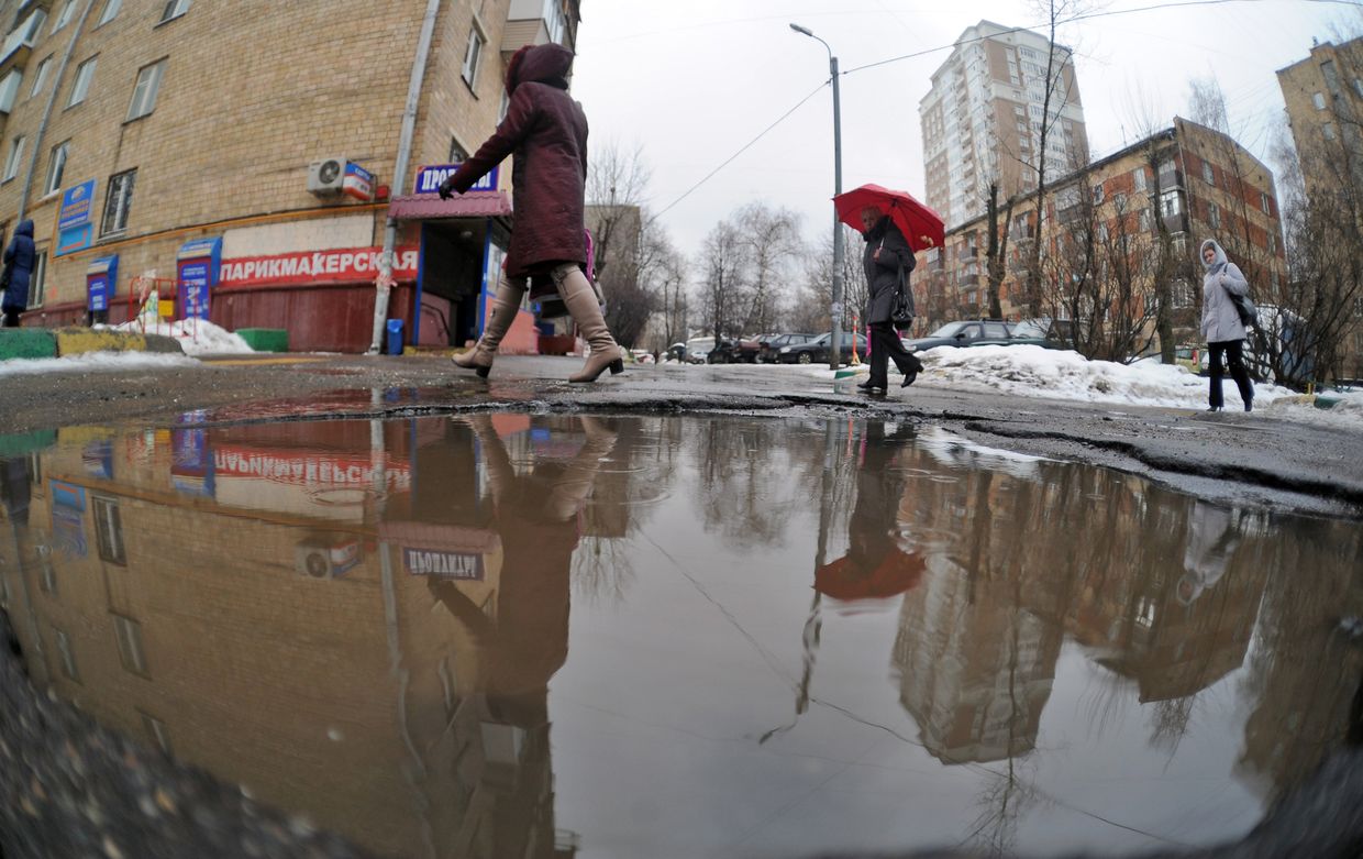 Ямы на московских дорогах