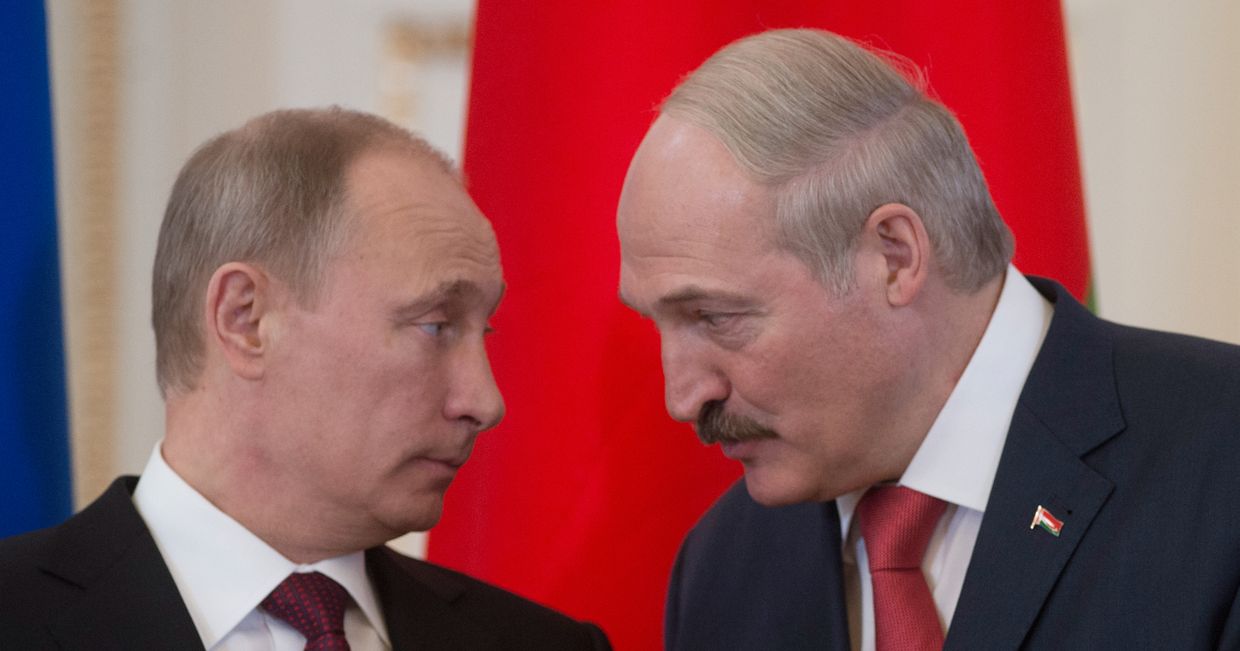 Владимир Путин и Александр Лукашенко